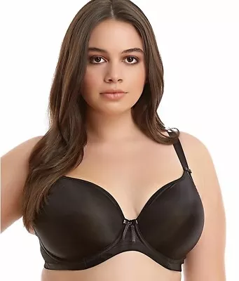 New Elomi El8722 Bijou Underwire Plunge Bra Black Size 40h Us • $34.50