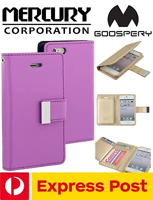 $15 • Buy IPhone 6+/ 6s+ Plus MERCURY Rich Diary Flip Card Holder Leather ShockProof Case