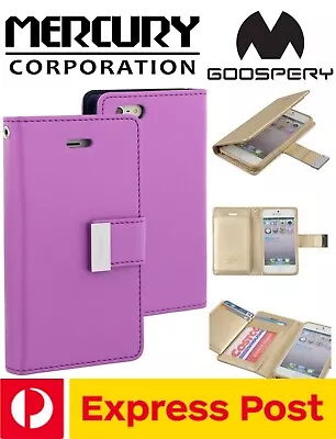 $15 • Buy IPhone 7+/ 8+ (PLUS) MERCURY Leather Card Holder Rich Diary Flip Wallet Case