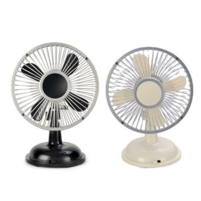 $29.80 • Buy USB/AA Battery Powered Desk Fan 5.7inch Retro Oscillating Table Fan For Summer