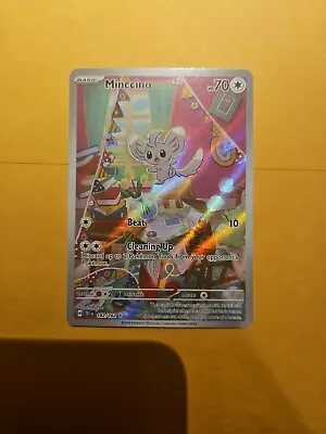 Pokemon Minccino 182/162 Temporal Forces Illustration Rare Holo (NM) • $3