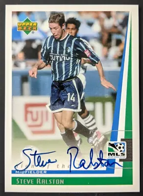 Steve Ralston Auto 1999 Upper Deck MLS Soccer Card Signed Autograph Sign Times • $14.99