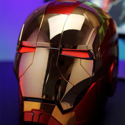Golden Mask Cosplay AUTOKING Iron Man MK5 1:1 Helmet Wearable Voice-control • $175