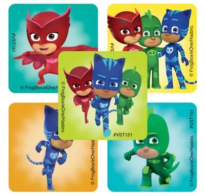 25 PJ Masks Stickers Party Favors Teacher Supply 1 5/8  X  1 5/8  Cat Boy  • $2.95