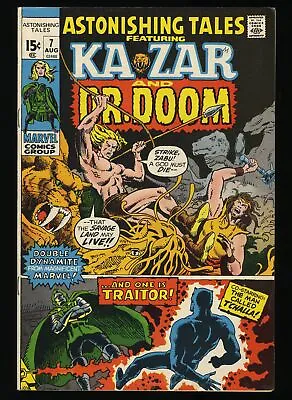 Astonishing Tales #7 VF/NM 9.0 Ka-Zar Doctor Doom! Marvel 1971 • $25