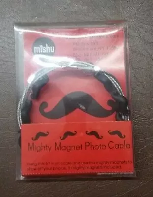 MISHU Designs Mighty Magnet Photo Cable 57 Inch- Mustache • $10