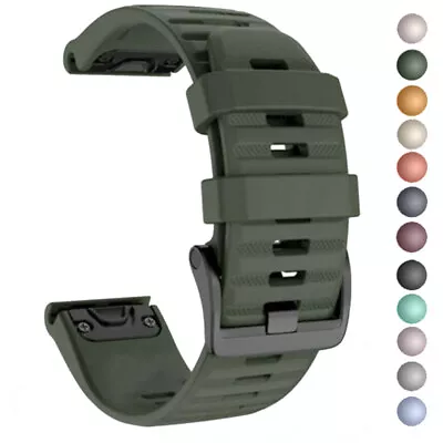 For Garmin Fenix 5 6 5X 6X 7 7X 965 955 Solar Watch Band Silicone Strap QuickFit • $4.99