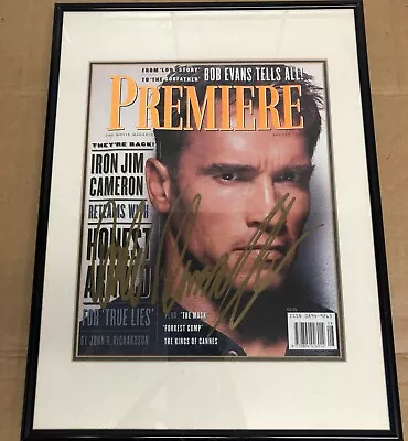 £52.50 • Buy Framed Arnold Schwarzenegger - True Lies - Premiere Magazine  August 1994 Signed