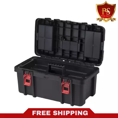 Hyper Tough 22-inch Toolbox Plastic Tool And Hardware Storage Black NEW • $18.44