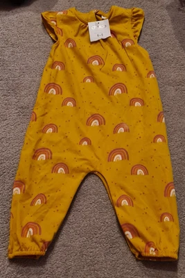 £1.20 • Buy Mustard, Rainbow Design Jumpsuit 6-9 Months, Next @ Choice BNWT