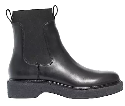 New Madewell Black Leather The Camryn Chelsea Boots Size 8 Nh205 • $89.99