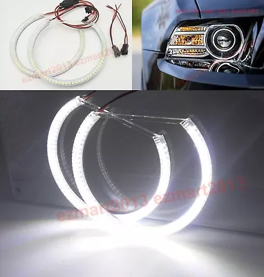 LED Halo Rings For Ford Mustang Xenon Headlight 2010-2014 SMD Angel Eye Lamp DRL • $26.59