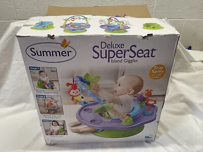 Summer 3 Stage Deluxe Super Seat Purple Green 3 In 1 Baby Toddler Seat Activity • $27.99