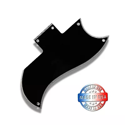 Black 5 Ply Pickguard For Epiphone Muse SG + Mounting Screws Made In USA • $32.95