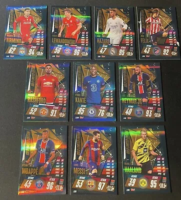 Topps UEFA Champions League Match Attax 2020/21 Gold Limited Edition 10 Card Lot • $17.49