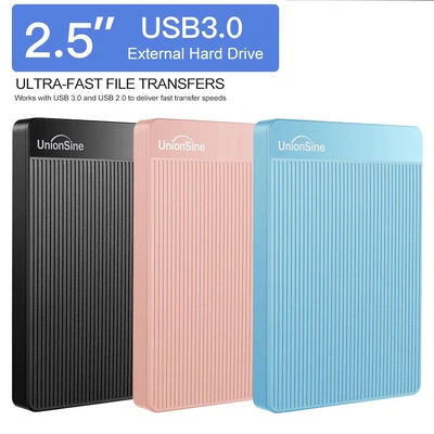 External Hdd Hard Drive Usb 3.0 High Speed Data Transfer 500gb 1tb 2tb Game Hdd • £14.24