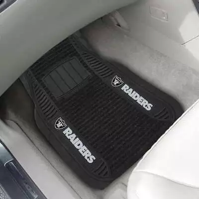 Oakland Raiders Two-Piece Deluxe Car Mat Set - No Size • $34.48