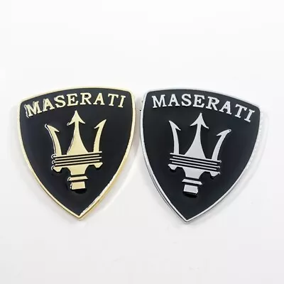 1x Metal Car Auto Decorative Emblem Badge Sticker Decal Replacement For MASERATI • $22.91