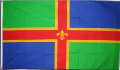 Lincolnshire Flag 5 X 3 FT - 100% Polyester With Eyelets - English County • £6.99