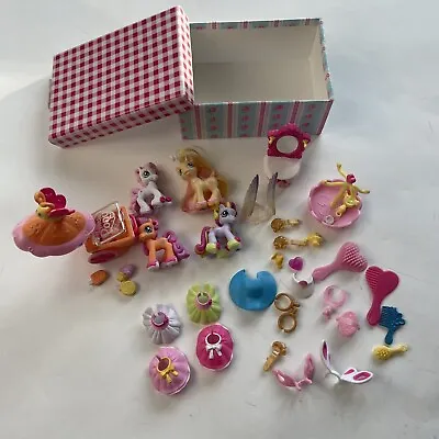 My Little Pony Lot Of Mini Figures + Accessories Hasbro 1  - 1.75  Cake Toppers • $8