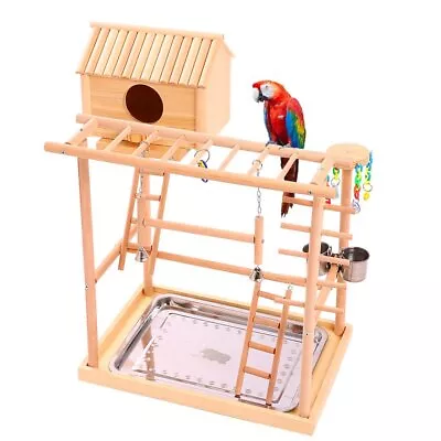 Bird Perches Nest Play Stand Gym Parrot Playground Playgym Playpen Swing Bridge • $107.66