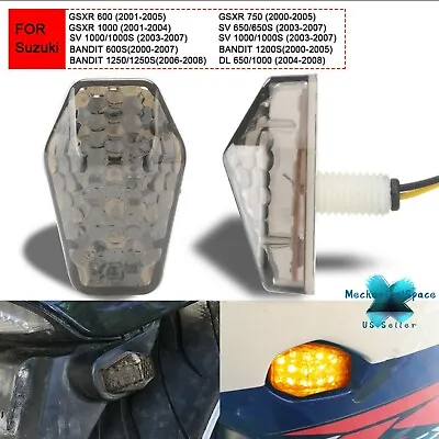 2x Flush Mount Motorcycle Turn Signal Indicator Light Amber Blinker For Suzuki • $8.95