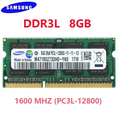 Samsung DDR3L 8GB 16GB 32GB 1600MHZ PC3L-12800 204pin SO-DIMM  Memory RAM • $45.90