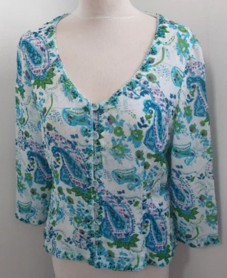 Caroline Charles Embellished Top Blouse Size 14 • £17.50