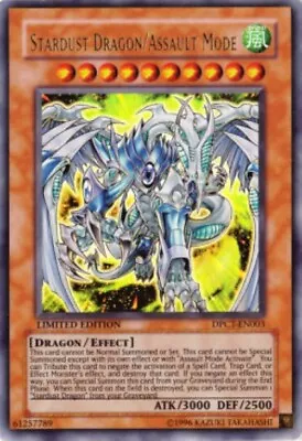 £3.50 • Buy Yugioh-Stardust Dragon/Assault Mode-Ultra Rare-Limited Edition-DPCT EN003 (LP)