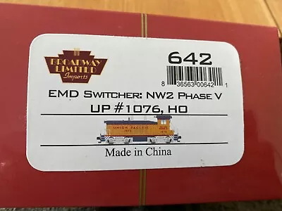 Broadway Models 642 Emd Switcher Nw2 Phase V Union Pacific 1076 Non Runner • £60