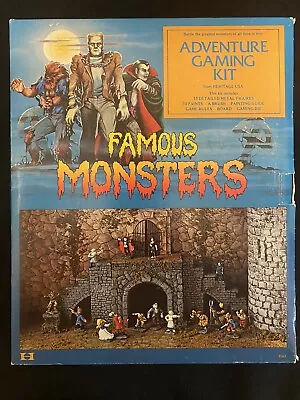 Famous Monsters Adventure Gaming Kit Heritage Paint ‘N’ Play Not Complete • $140