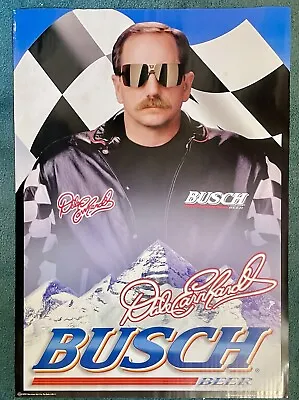 Dale Earnhardt Sr Busch Beer Poster 20 X 28 NASCAR Vintage Throwback • $10