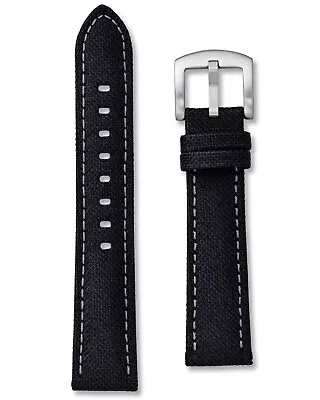 Black Grey Sailcloth Watch Strap - Moonswatch Moon Style - 18mm 20mm 22mm 24mm • £19.95