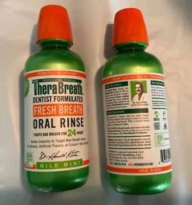 $29.89 • Buy Therabreath Fresh Breath Dentist Formulated Oral Rinse, Mild Mint, 16 Oz -2 Pack