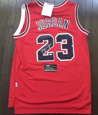 $1286.29 • Buy Michael Jordan Bulls Signed Autographed NBA Red Bulls Dry-Fit Nike Jersey W/COA