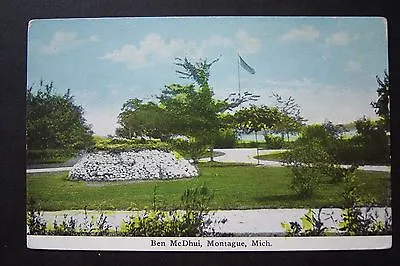 BEN McDHUI Montague MI Postcard JOHN ALEX. DOWIE Summer Home ZION. Circa 1907 • $5