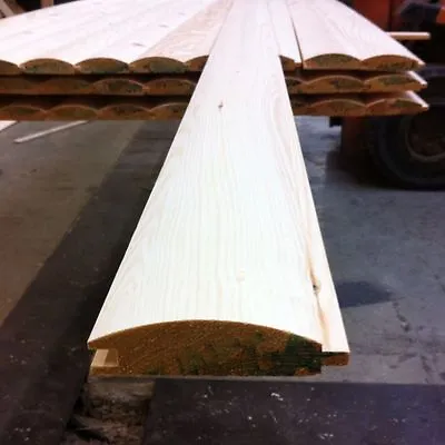 PINE LOGLAP T&G CLADDING 85X22 60 Lengths 2.4m Delivered BY COURIER! GREAT PRICE • £444.99