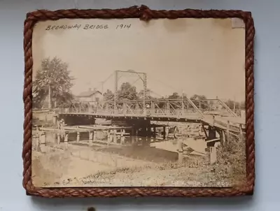 Vintage Broadway Bridge 1914 Pesha Picture Marine City Michigan • $29.99