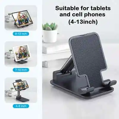 Adjustable Cell Phone Tablet Desktop Stand Desk Holder Mount Cradle Iphone Ipad • $6.85