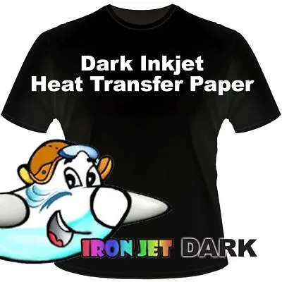 Inkjet Printable Heat Transfer Paper DARK LIGHT T-shirt Iron-on 20 Sheets 8.5x11 • $16.99