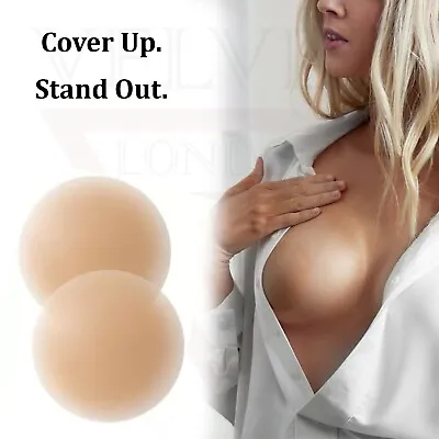£4.19 • Buy Nipple Covers For Women Silicone Pasties Nipple Stickers Invisible Bra For Party