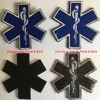Star Of Life Paramedic Rod Of Asclepius EMT EMS Medic Tactical Badge Decal Patch • $6.89
