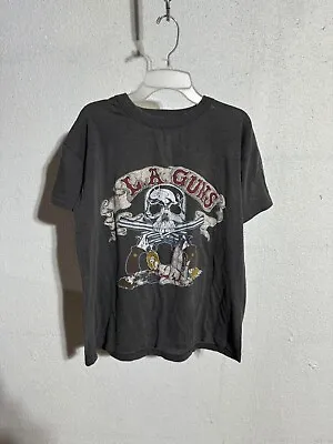 Vintage 1986 L.A. Guns Sex Booze & Tattoos T Shirt L Heavy Metal Guns N Roses • $150