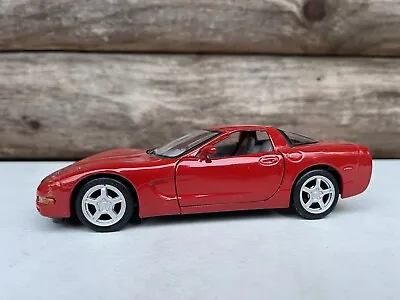 1997 RED Chevy Corvette Diecast 1:24 Scale Model Car Maisto '97 Vette Dieplay CN • $19.95