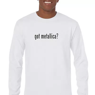 Got Metallica ? Cotton Long Sleeve T-Shirt Shirt Black White Concert  S- 3XL • $23.99