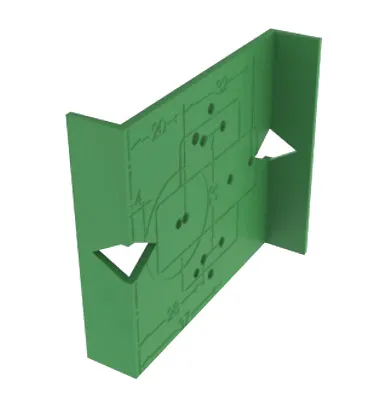 Marking Jig For Tiomos Concealed Hinges 45/9.5 Easy Pre Drilling Pattern QUALITY • £6.49