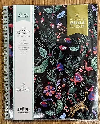 Day Designer  2024 Planner 8.5” X 11” Weekly Monthly Tabbed Planning Calender • $12.99