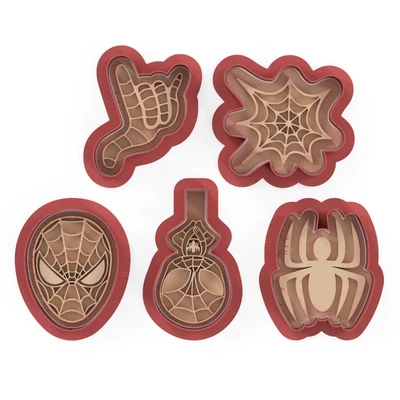 $39.95 • Buy SPIDER MAN Cookie Cutters Set Biscuit Fondant Cutter Embosser
