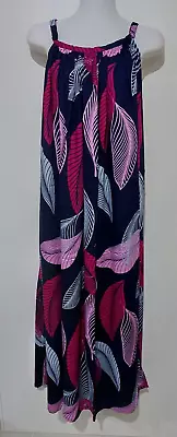1K66  LADIES LONG SUMMER MAXI DRESS Plus Size 22  24  26  28 $45 NEW WITH TAGS • $45