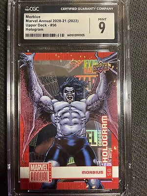 2020-21 Upper Deck Marvel Annual Hologram Morbius #56 10/21 CGC 9 • $160